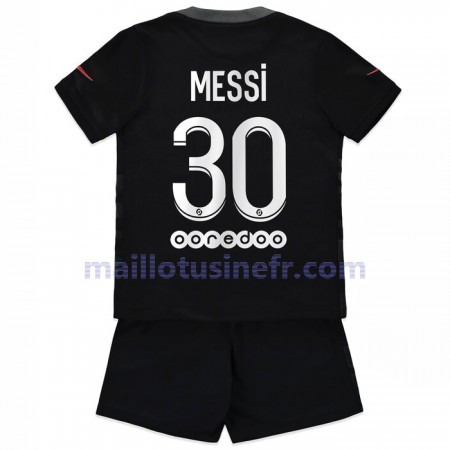 Maillot de Foot Paris Saint-Germain Lionel Messi 30 Troisième 2021-22 - Enfant